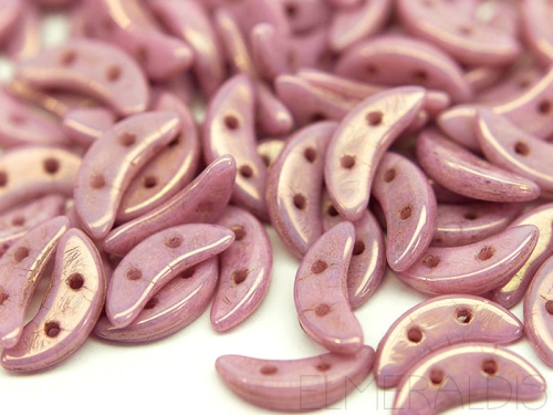 10mm CzechMates™ Crescent Lilac Luster Opaque 5g