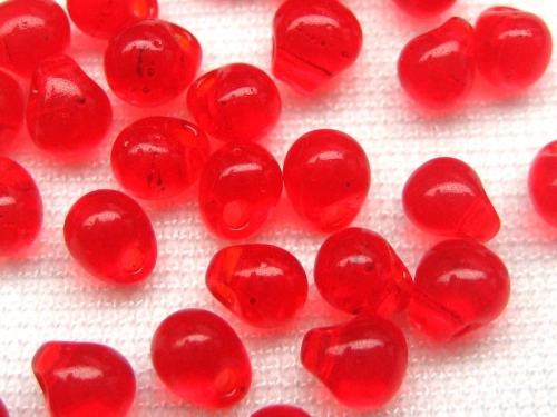 3,4 mm Drop Beads Miyuki Red Orange 10g