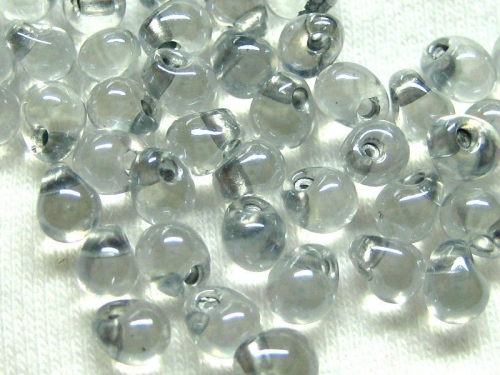 3,4 mm Drop Beads Miyuki Pewter Crystal 10g