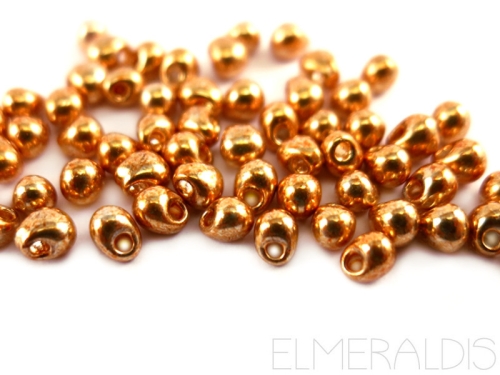 2,8 mm Drop Beads Miyuki Galvanized Yellow Gold 10g