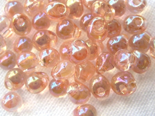 10g Miyuki Drop Beads Light Tea Rose AB