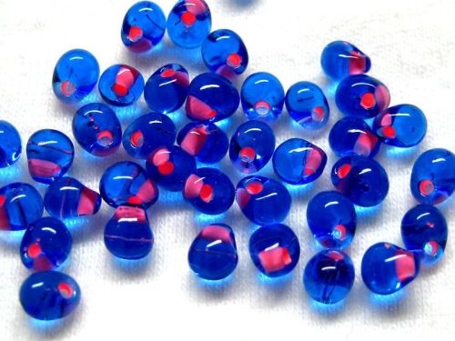 3,4 mm Drop Beads Miyuki Raspberry Sapphire 10g