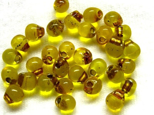 10g Miyuki Drop Beads Metallic Gold Yellow