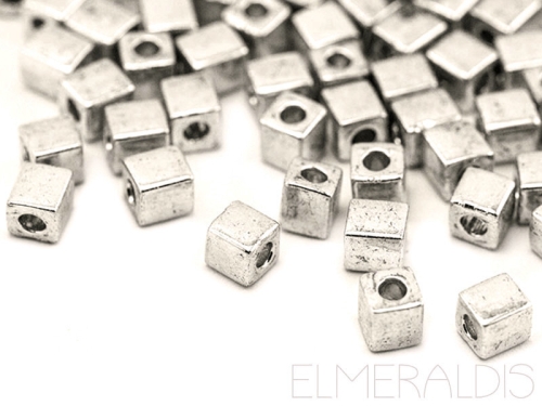 1,8 mm Würfel Cubes MIYUKI Galvanized Silver 10g