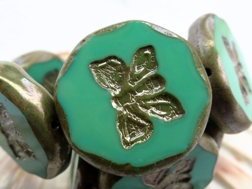 1x Butterfly Turquoise Green Picasso