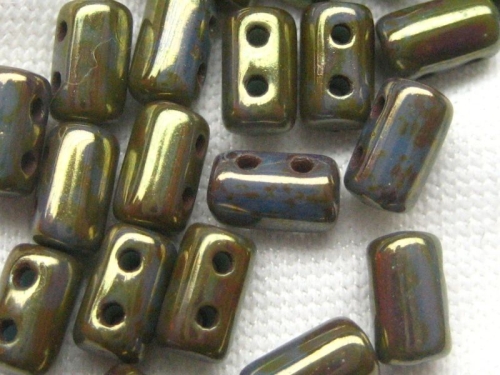 3 x 5mm 10g Rulla Beads Blue Turquoise Bronze