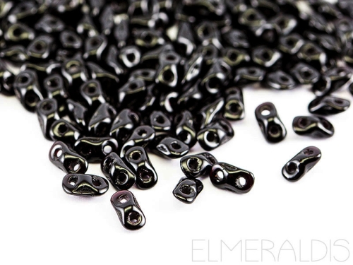 Super8® Beads Jet Black Schwarz Opaque 5g