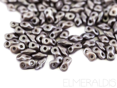 Super8® Beads Metallic Steel Hematite grau 5g