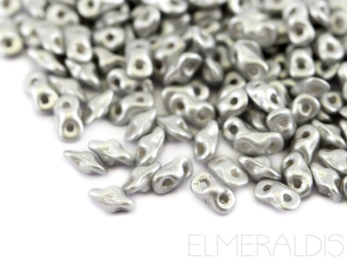 Super8® Beads Metallic Silver silbern Matte 5g
