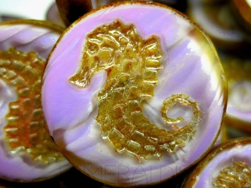 1x Seahorse Purple Picasso