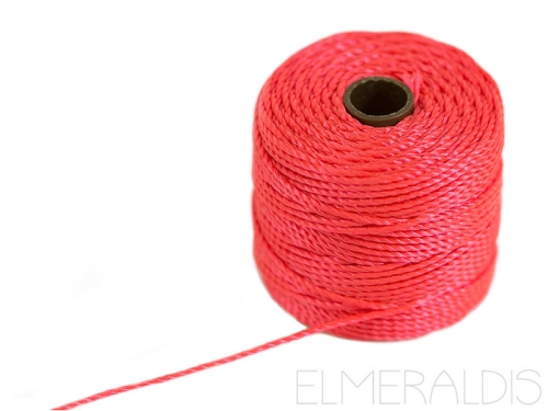 S-LON TEX210 Bead Cord Bright Coral rot pink 70m