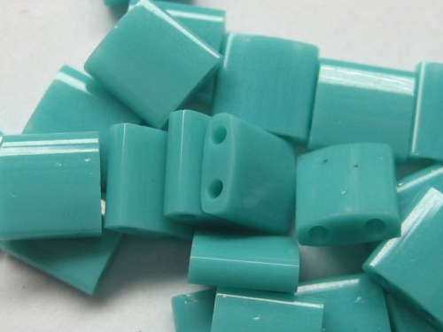 5g Miyuki Tila Beads Opaque Turquoise Green