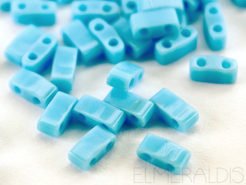 5g Tila Half Beads Miyuki Opaque Turquoise Blue