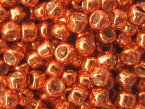 6/0 Rocailles TOHO PF Galvanized Saffron Metallic orange 10g