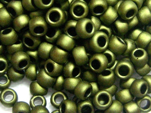 11/0 Rocailles TOHO Matte Color Dark Olive 10g
