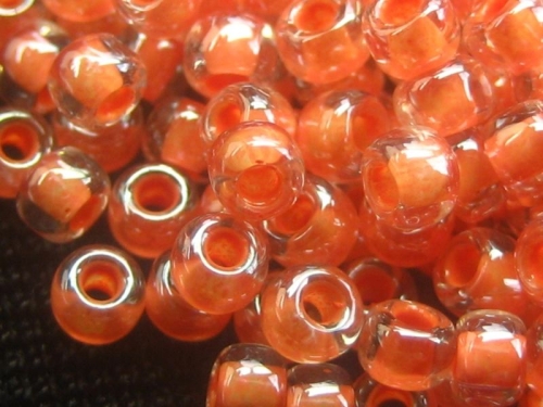 11/0 10g TOHO Rocailles Crystal Salmon Lined