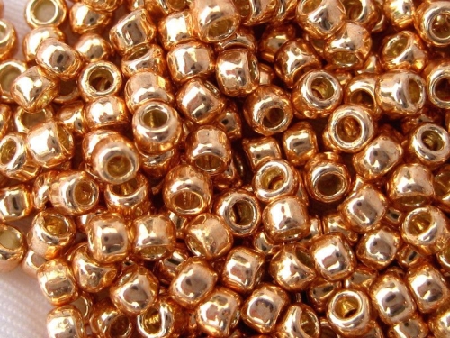 15/0 Rocailles TOHO PF Galvanized Rosegold goldfarben Metallic 10g
