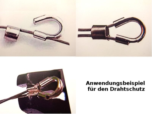 0,5 mm Drahtschutz Wireguadian 925 Silber 2x