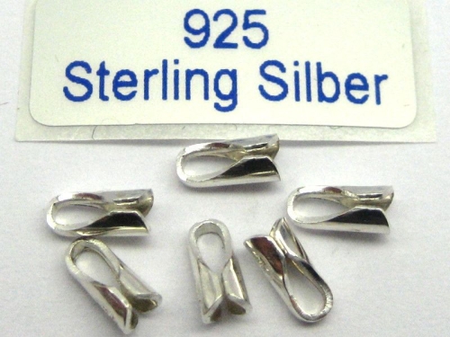 1,5 mm Endkappen 925 Silber 2x