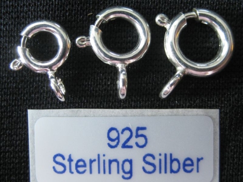 6 mm Federring 925 Silber