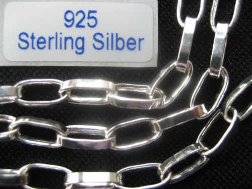 10 cm Ankerkette 925 Silber 7,7 mm