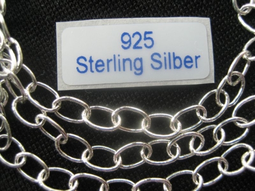 5,5 mm Ankerkette 925 Silber 10cm