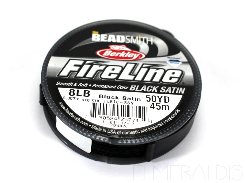 8 LB Fireline F 45 m Black Satin schwarz 0,17 mm