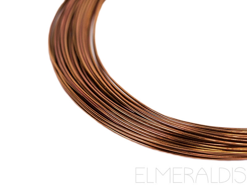 1,0 mm Aluminiumdraht Brown Dark Bronze dunkelbraun 10m