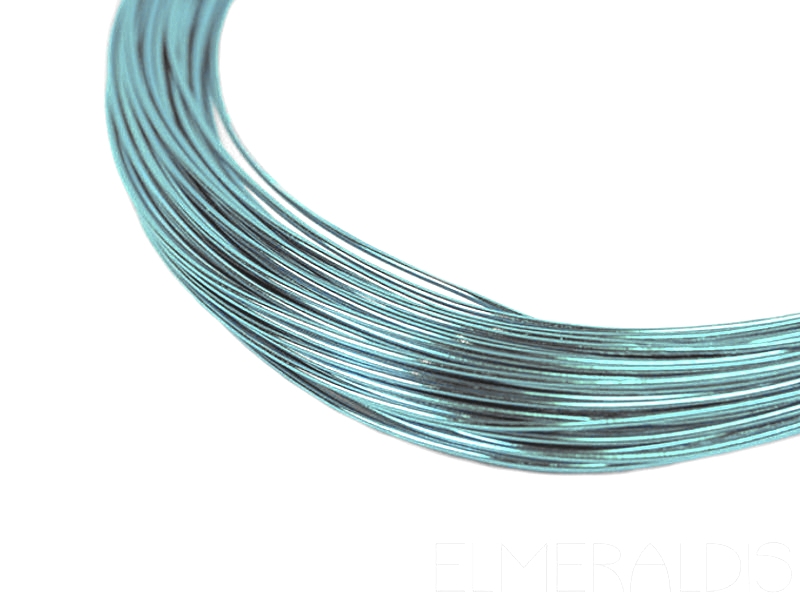 1,0 mm Aluminiumdraht Ice Blue Aqua hellblau 10m