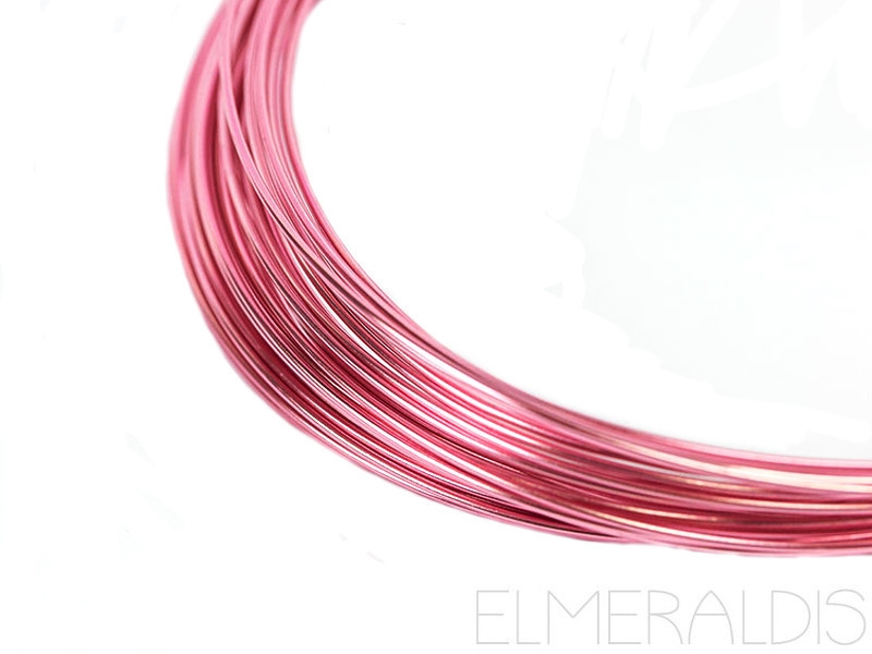 1,0 mm Aluminiumdraht Rose rosa eloxiert 10m