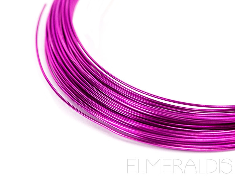 1,5 mm Aluminiumdraht Strong Pink rosa eloxiert 5m