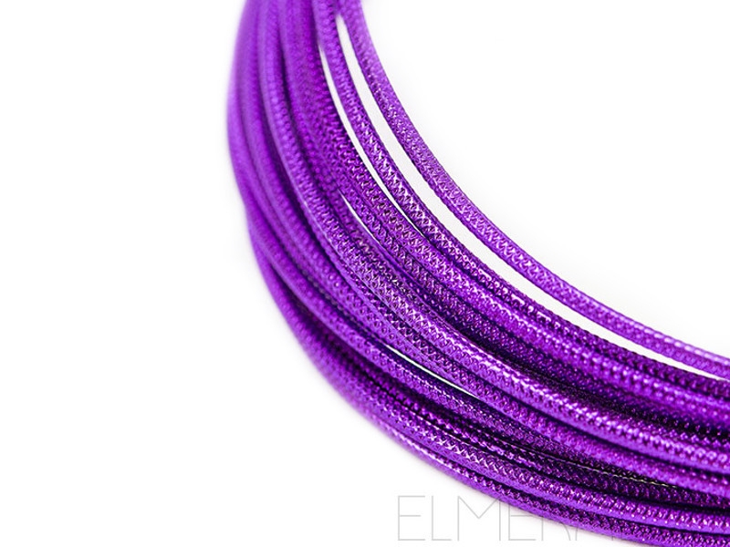 2,0 mm Aluminiumdraht embossed Lilac violett 5m