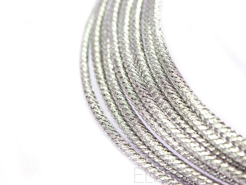 3,0 mm Aluminiumdraht embossed Silver silbern 3m