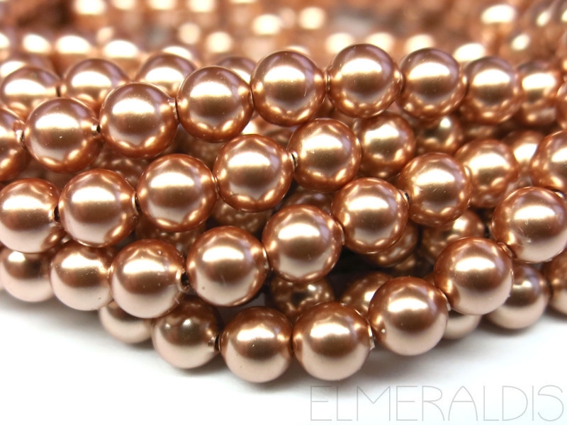 8mm Swarovski® Crystal Pearls Rose Gold 10x