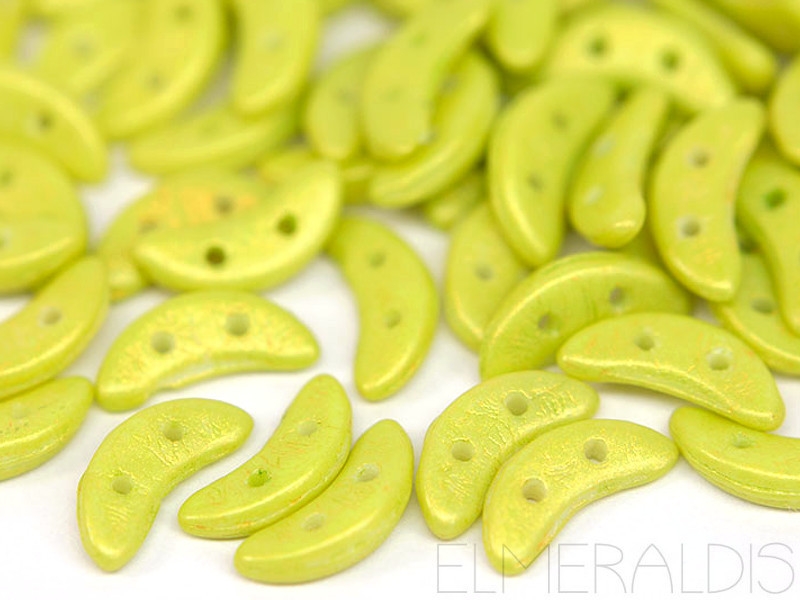 10mm CzechMates™ Crescent Honeydew Pacifica 5g