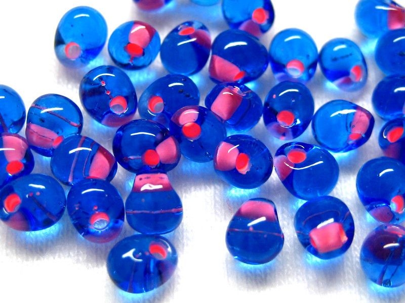 10g Miyuki Drop Beads Raspberry Sapphire