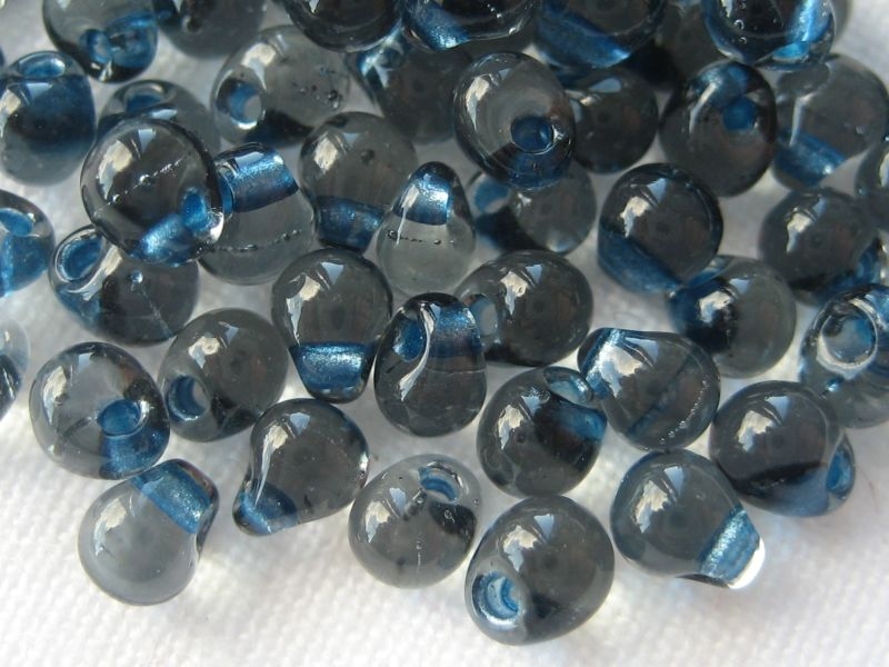 10g Miyuki Drop Beads Spkl. Sky Mont. Blue