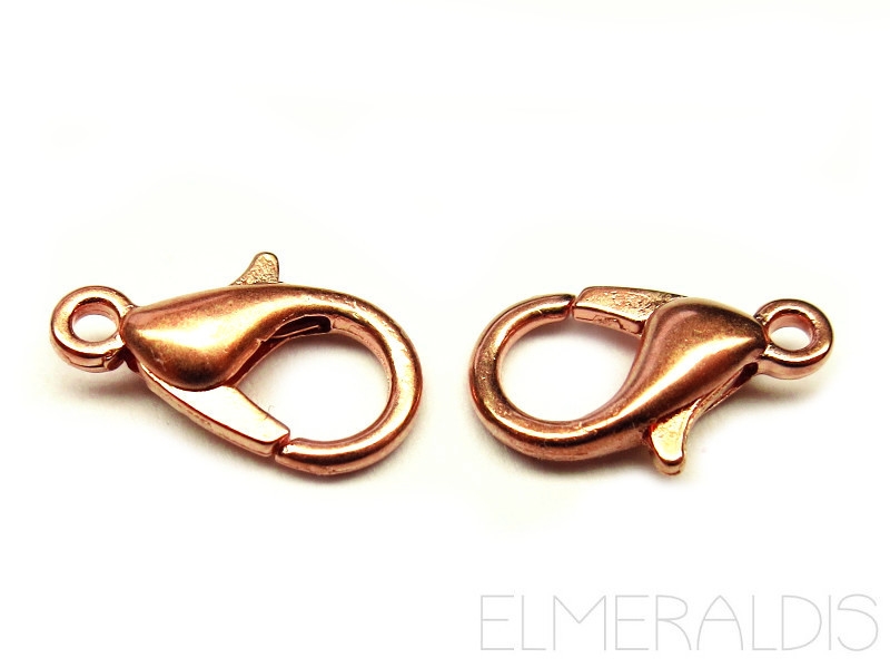 12mm Karabiner Edelstahl Stainless Steel Metallic Farbe Rosegold