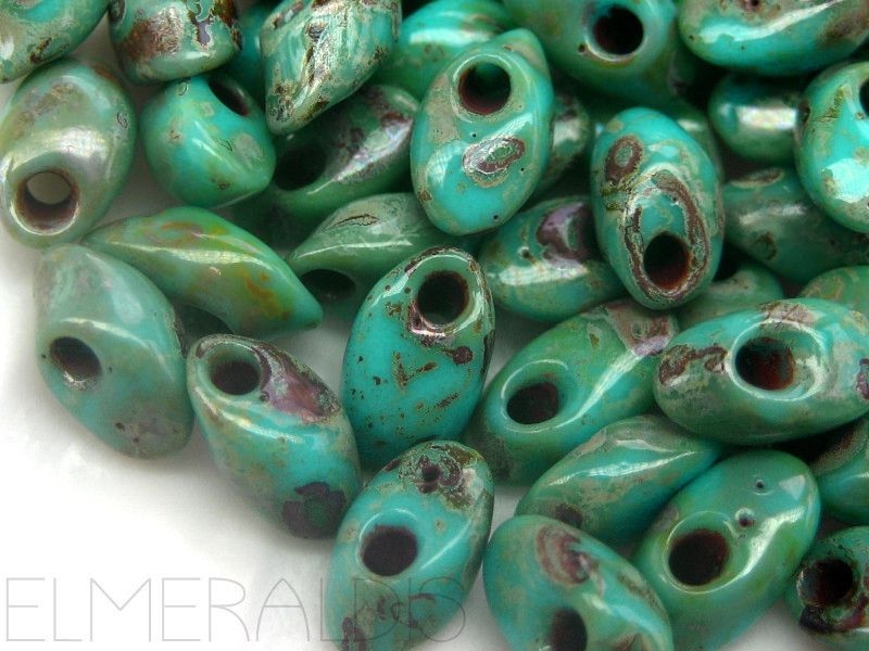 7mm 10g Miyuki Long Magatama Turquoise Seafoam