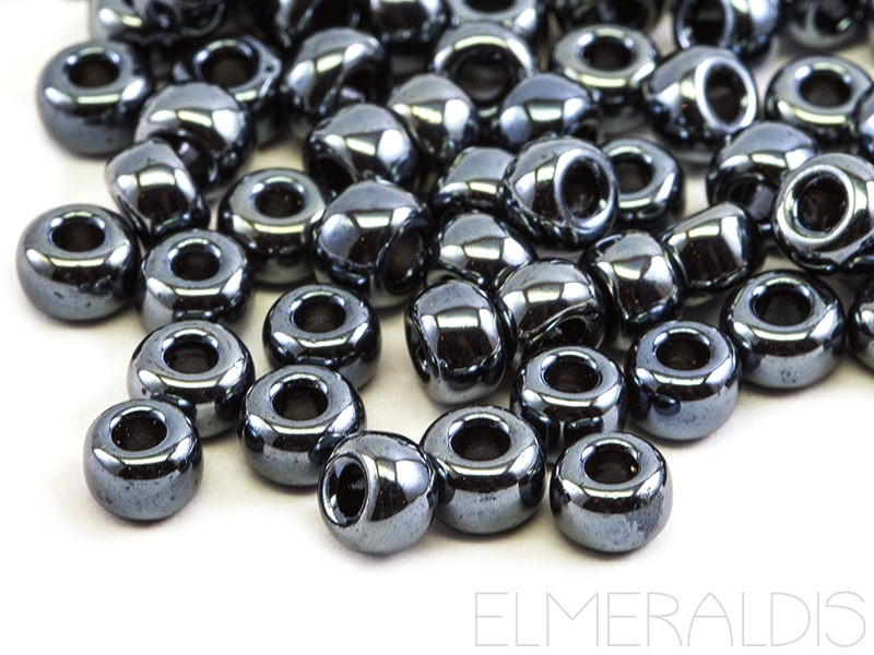 15 0 Rocailles Miyuki Gunmetal Metallic Hematite Grau 10g