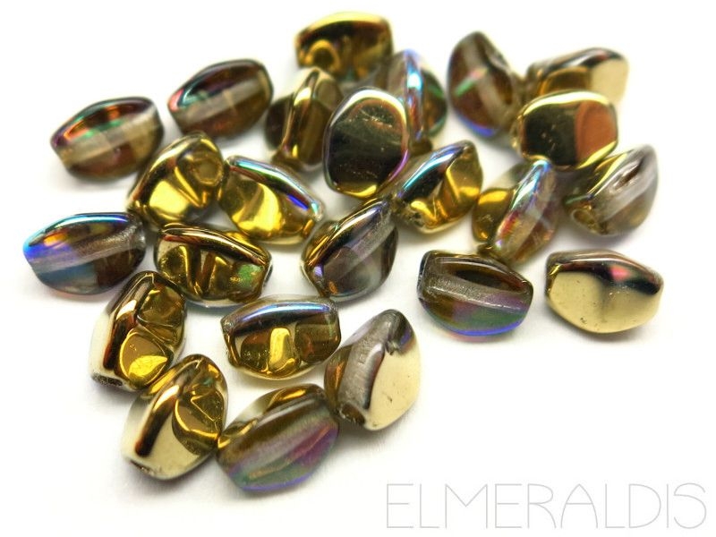 Pinch Beads Crystal Golden Rainbow Glasperlen 5g