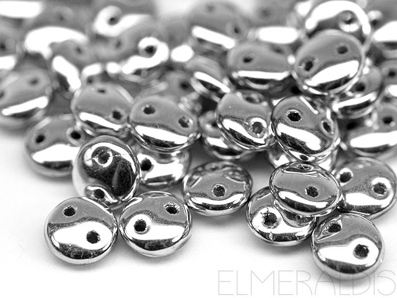 6mm CzechMates™ Lentil Silver Silber 5g ca 40x