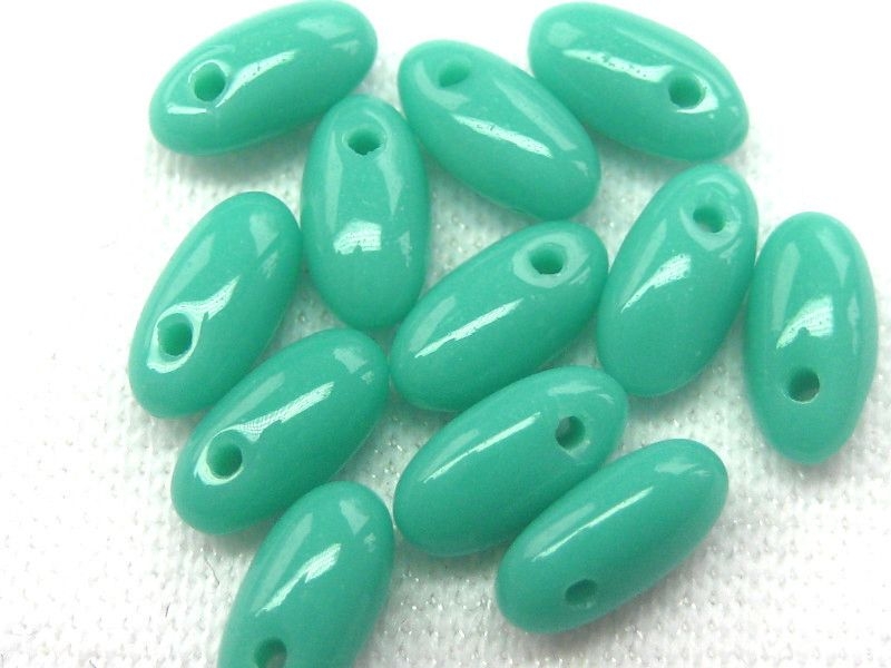 6mm Rizo Beads Jade Turquoise Green türkis Glasperlen 10g