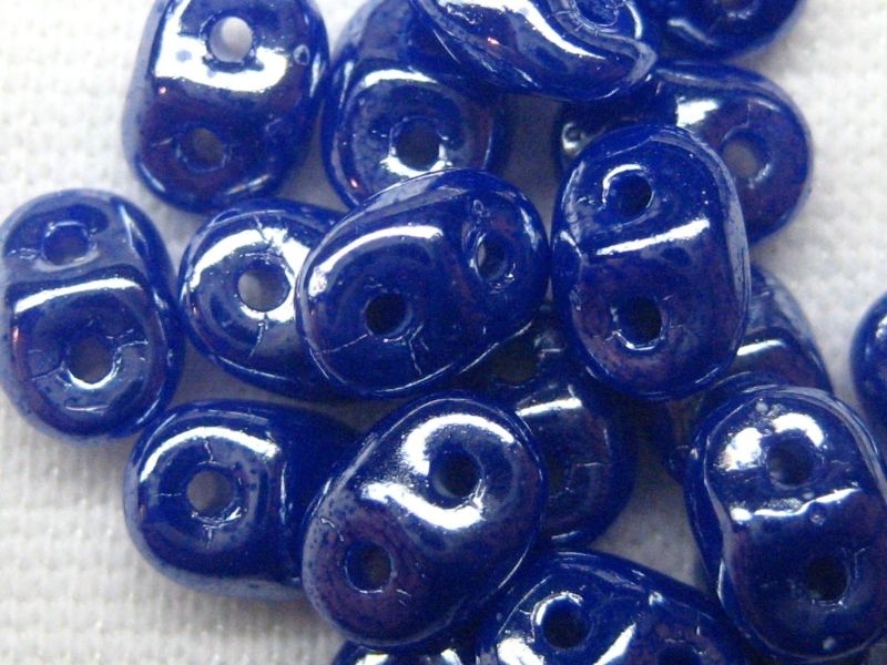10g Super Duos Opaque Blue Luster