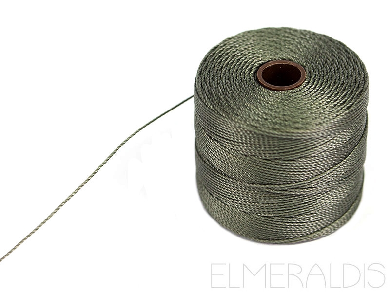 S-LON TEX135 Fine Bead Cord Gray dunkelgrau 107m