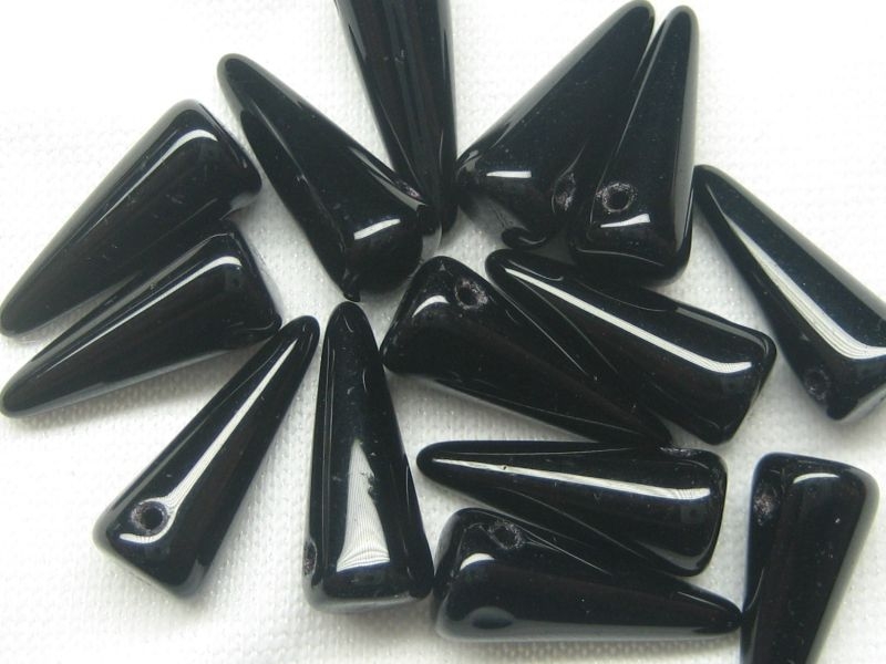 5x13mm 10x Spikes Jet Black