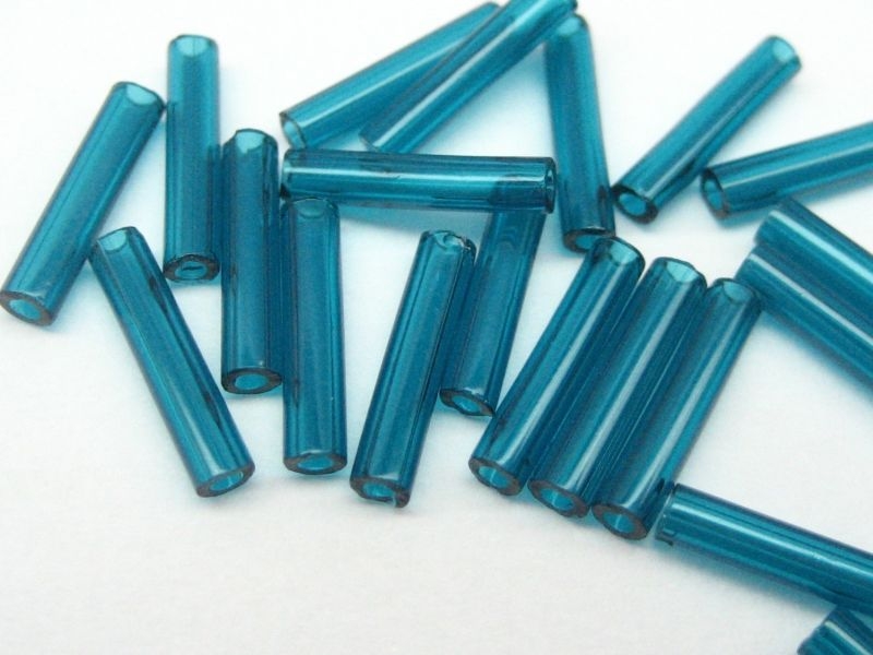 9mm 10g TOHO Stifte Transparent Capri Blue