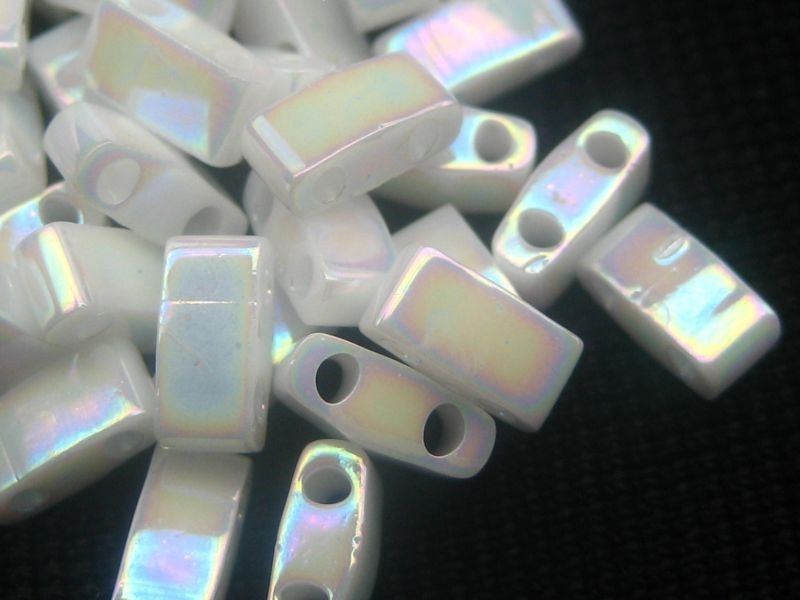 5g Tila Half Beads Miyuki Pearl White Opaque