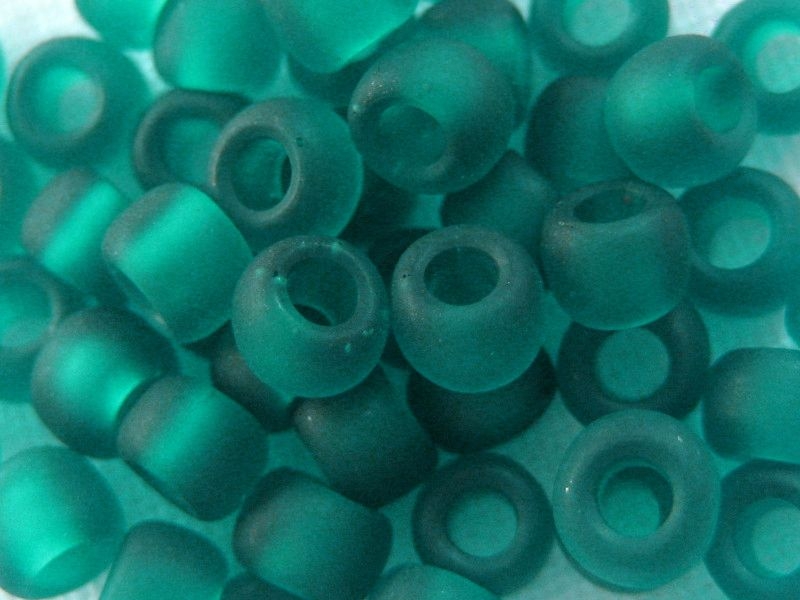 6/0 10g TOHO Rocailles Transparent Frosted Teal