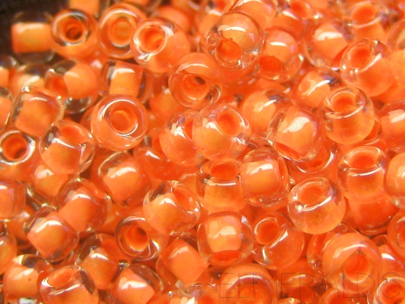 8/0 TOHO Rocailles Crystal Apricot Lined 10g